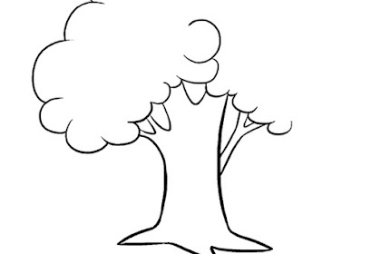 طريقة رسم شجرة للاطفال