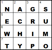 Blaine S Puzzle Blog Npr Sunday Puzzle May 15 2011 Four By Four Crossword Square Blaine S Puzzle Blog Npr Sunday Puzzle May 15 2011 Four By Four Crossword Square