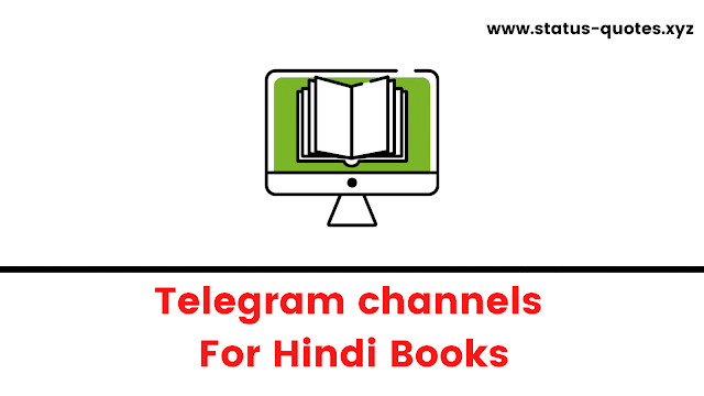 Telegram Channels For Hindi Books【E-Books + PDF】