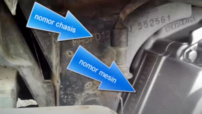 Letak Nomor Rangka Dan Nomor Mesin Shogun 125 Satupiston Com Blog Motor Indonesia