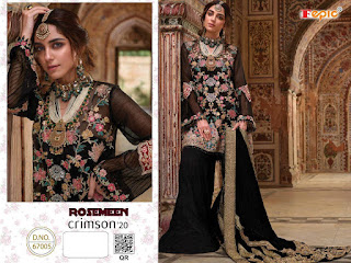 Fepic Rosemeen Crimson 20 Georgette Salwar Kameez