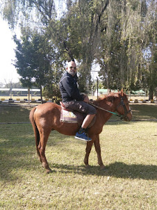 Seafarer /Blogger /Traveller Rudolph A Furtado  on a Manipuri Polo pony.