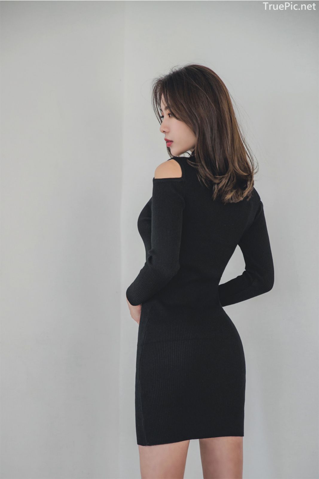 Korean fashion model - An Seo Rin - Woolen office dress collection - TruePic.net - Picture 4