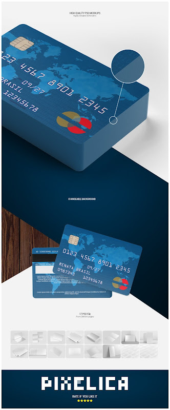 Download Free Credit Debit Card Mockup PSD Mockups.