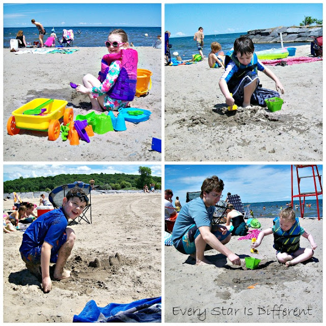 Time at the Beach while Camping