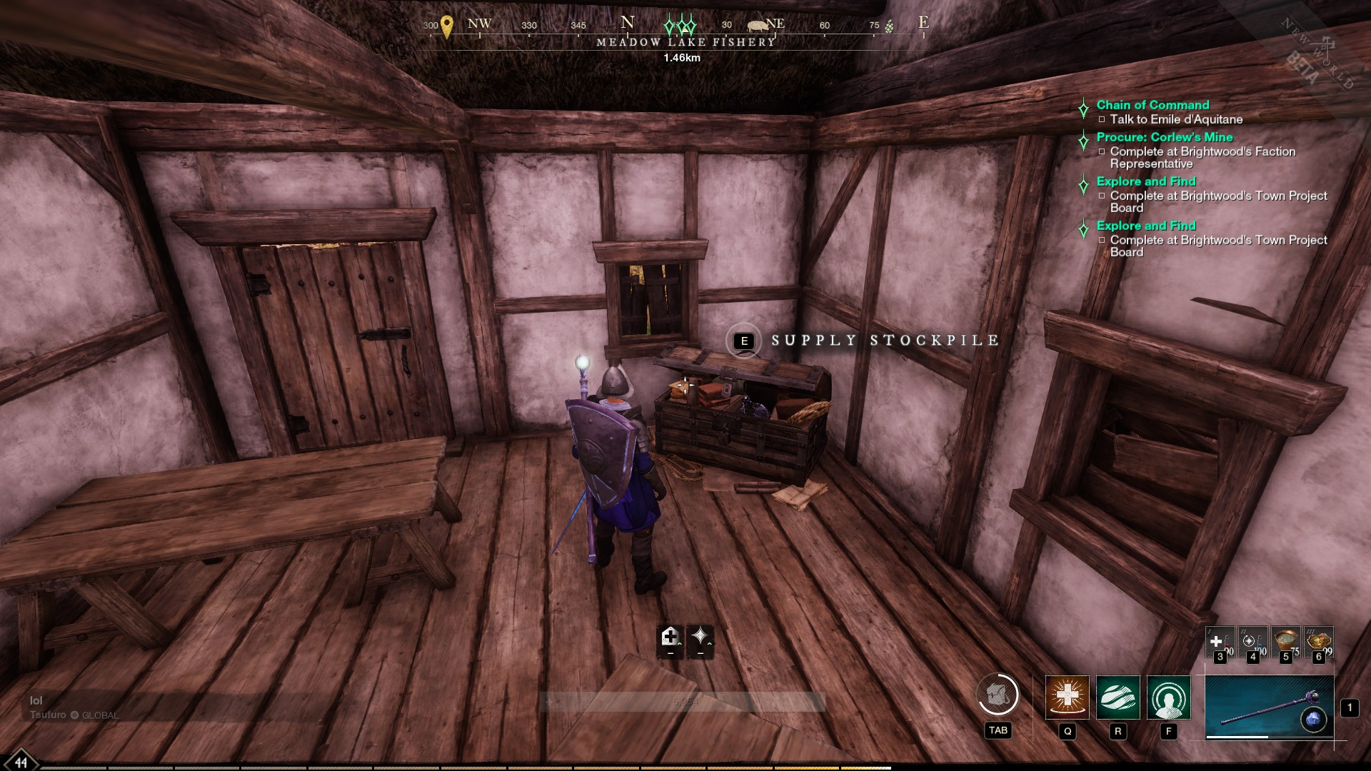 New World Meadow Lake Fishery chest locations