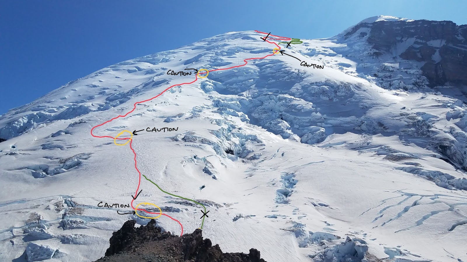 Mount Rainier Climbing EmmonsWinthrop Route Update July 8th, 2019