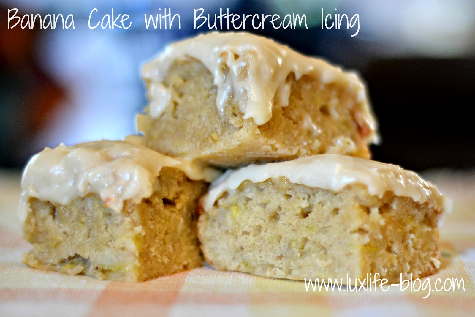 Banana Cake with Buttercream Icing Recipe