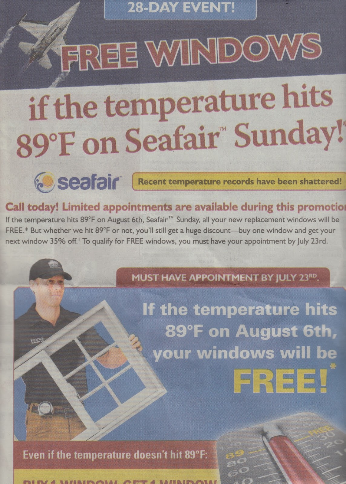 Cliff Mass Weather Blog Will You Get Free Windows on August 6?