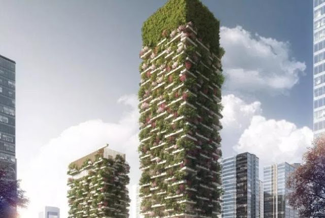 غابة عمودية بالعاصمة الإدارية غابة عمودية بالعاصمة الإدارية