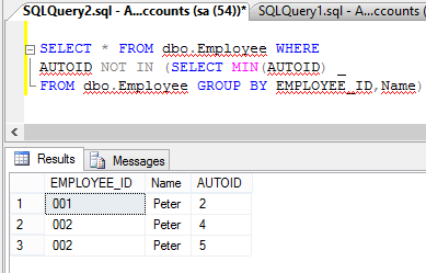 How to delete duplicate rows in sql server?