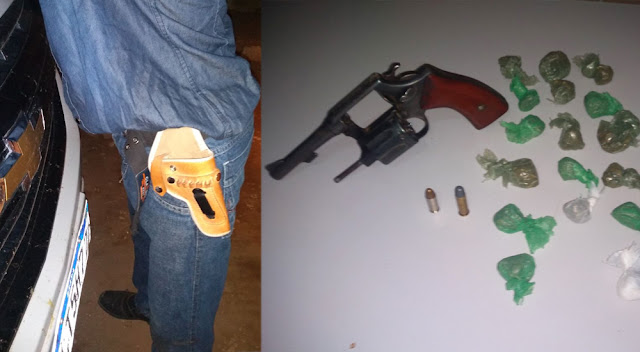 Homem é preso por porte ilegal de arma de fogo e tráfico em Ourolândia