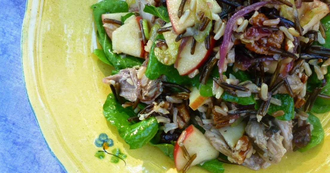 For Love of the Table Wild Rice Salad with Apples & Roast Chicken
