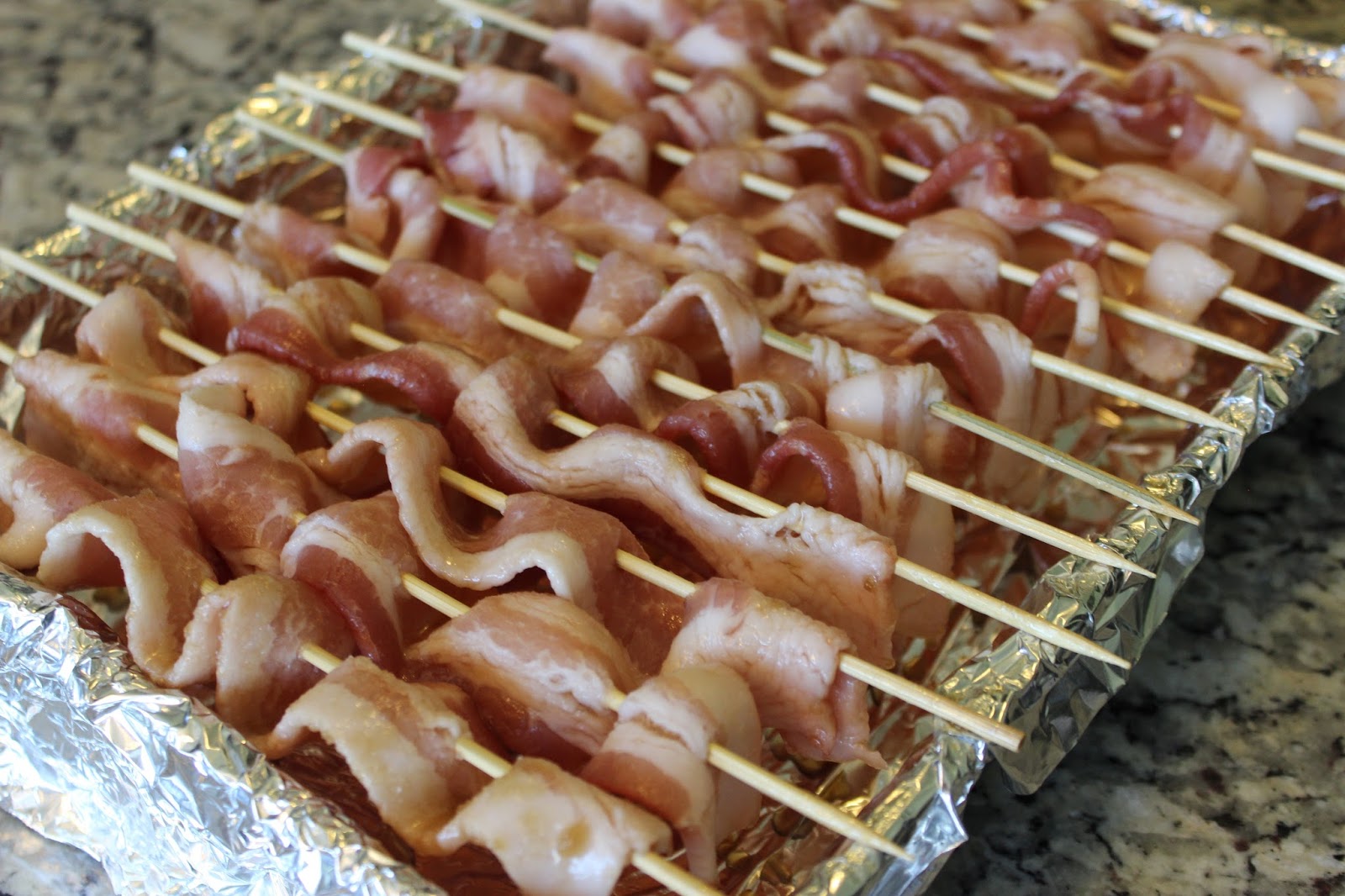 a blonde, a boy, and a blog. . . candied bacon skewers