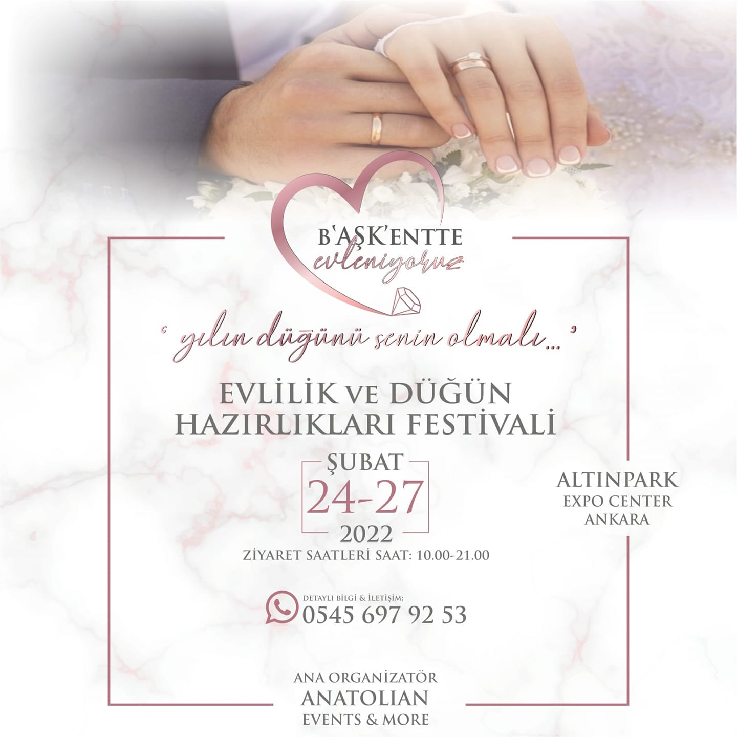 Başkent'te Evleniyoruz Evlilik ve Düğün Hazırlıkları Fuarları 2022 Ankara