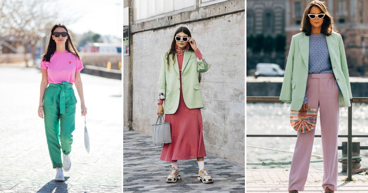 Rosa y verde, la combinación que te encantará usar esta primavera