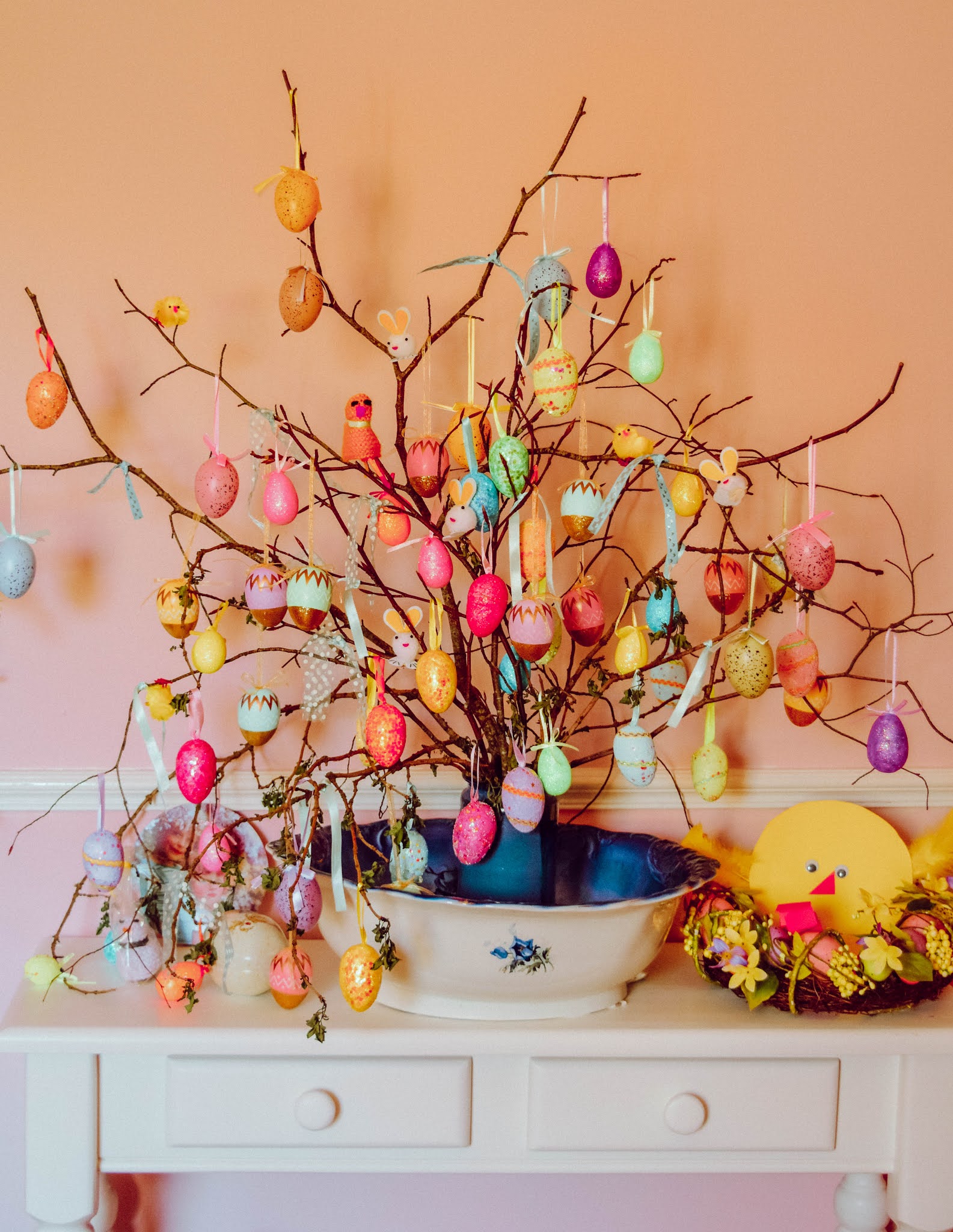 Beautiful DIY Decorative Twig Easter Trees Dolly Dowsie