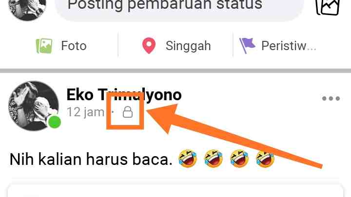Cara menyembunyikan status dan foto di Facebook