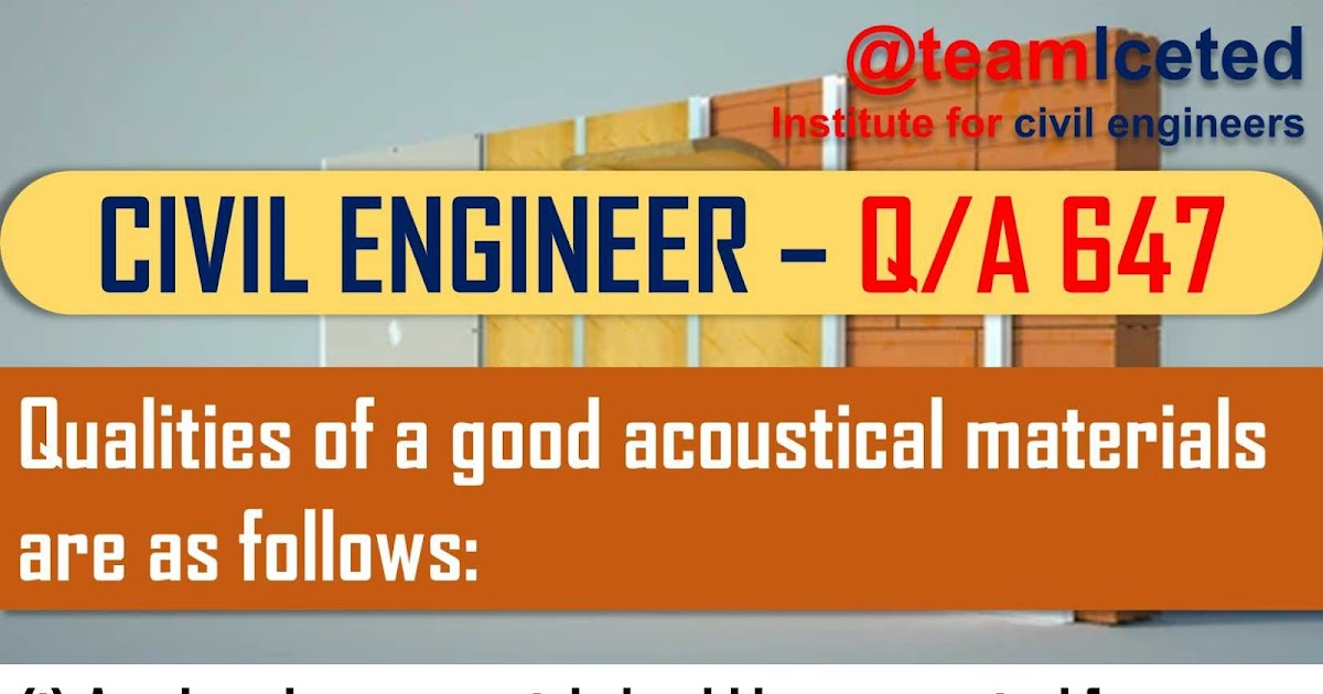 Acoustics And Sound Insulation Effects Of Audible Sound Principles