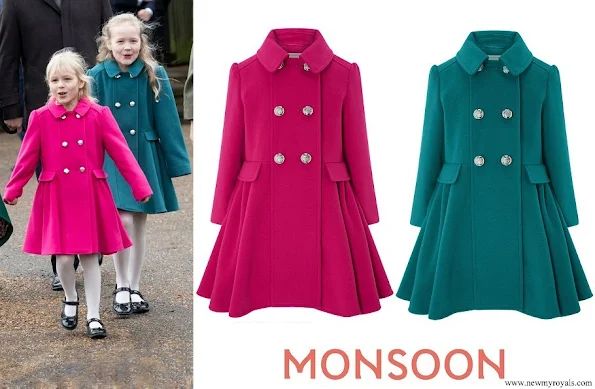 Isla and Savannah wore Monsoon Millie and Tilly coat