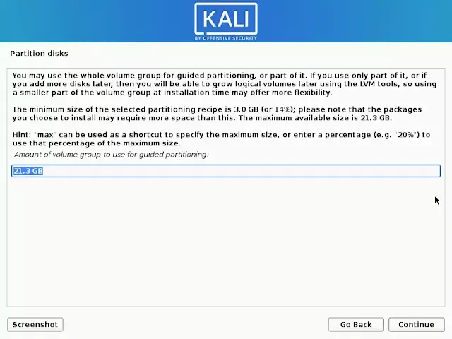LVM Kali Linux
