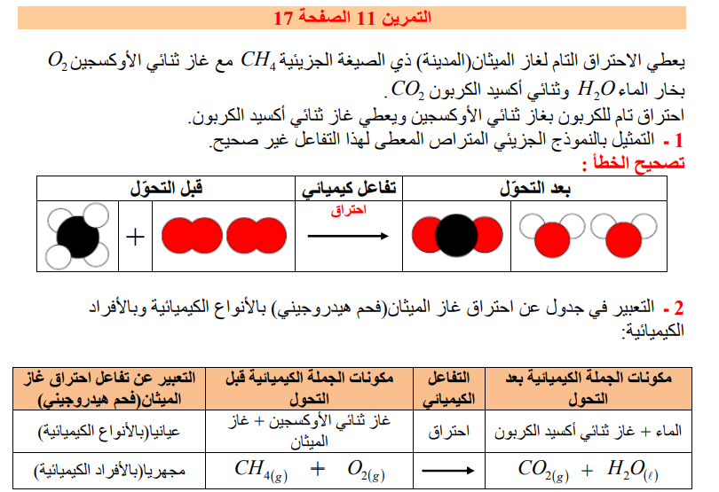 حل تمرين 11 صفحة 17 الفيزياء للسنة الثالثة متوسط - الجيل الثاني