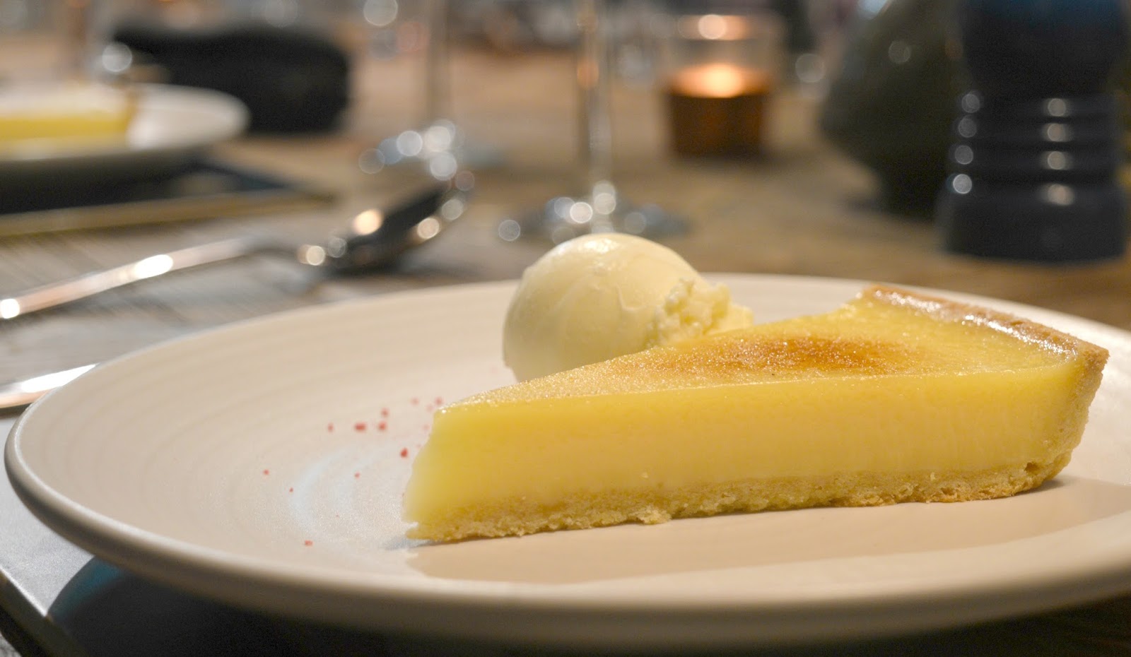 The Crewe Supper Club at the Gatehouse, Lord Crewe Arms, Blanchland - Lemon Tart