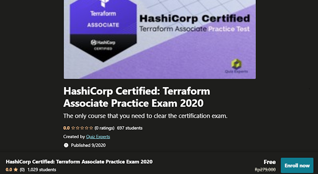 30. Free HashiCorp Certified: Terraform Associate Practice Exam 2020