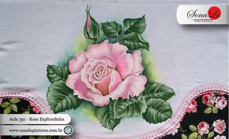 Riscos de Rosas para Pintura em Tecido