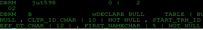 Dclgen Table – Including declarations from DCLGEN in your program – AREJS
