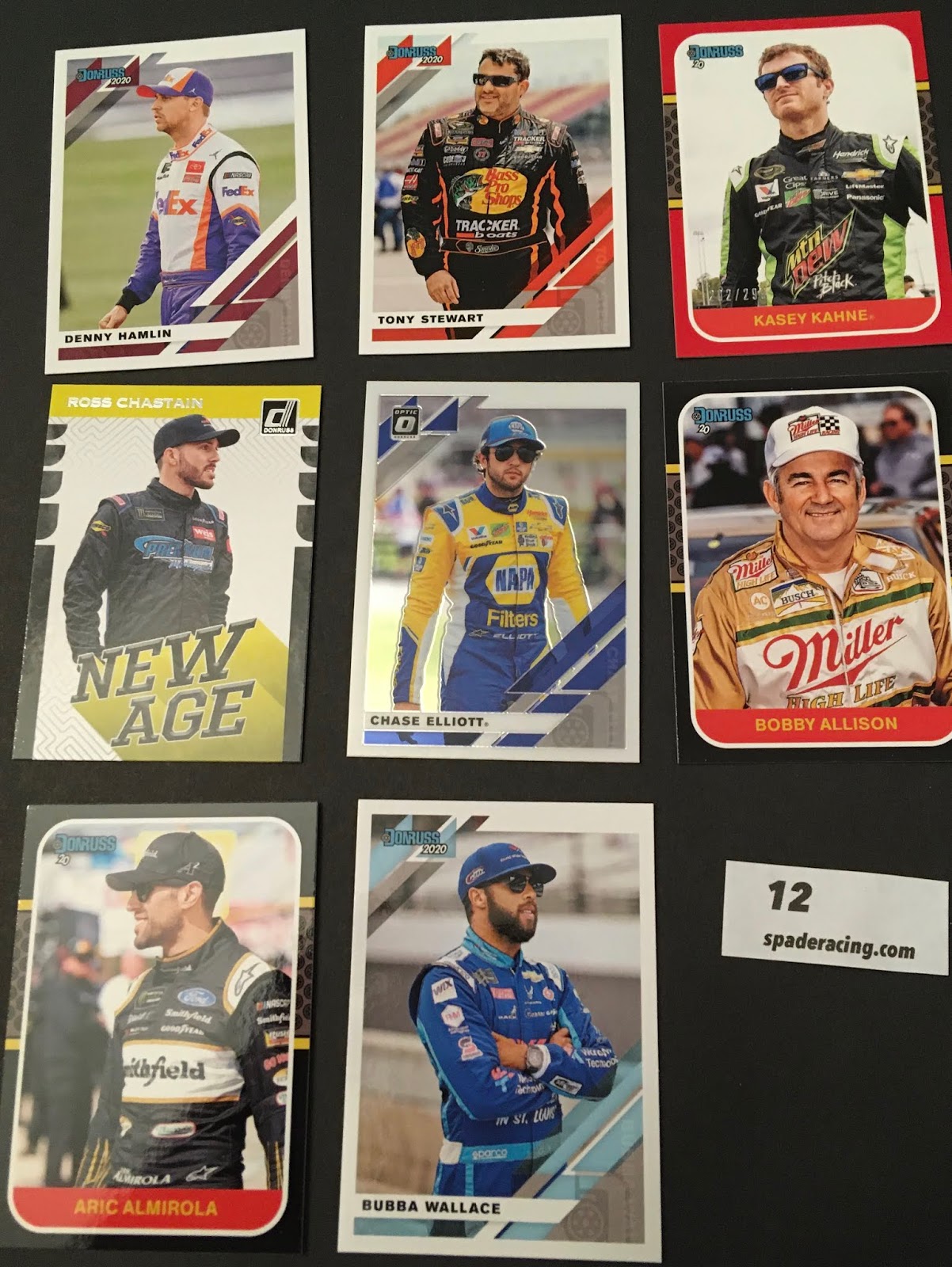 Spade Racing 2020 Donruss Panini Nascar Cards Unboxing PACK 12