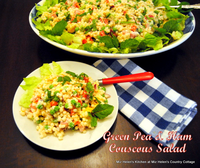 Green Pea and Ham Couscous Salad