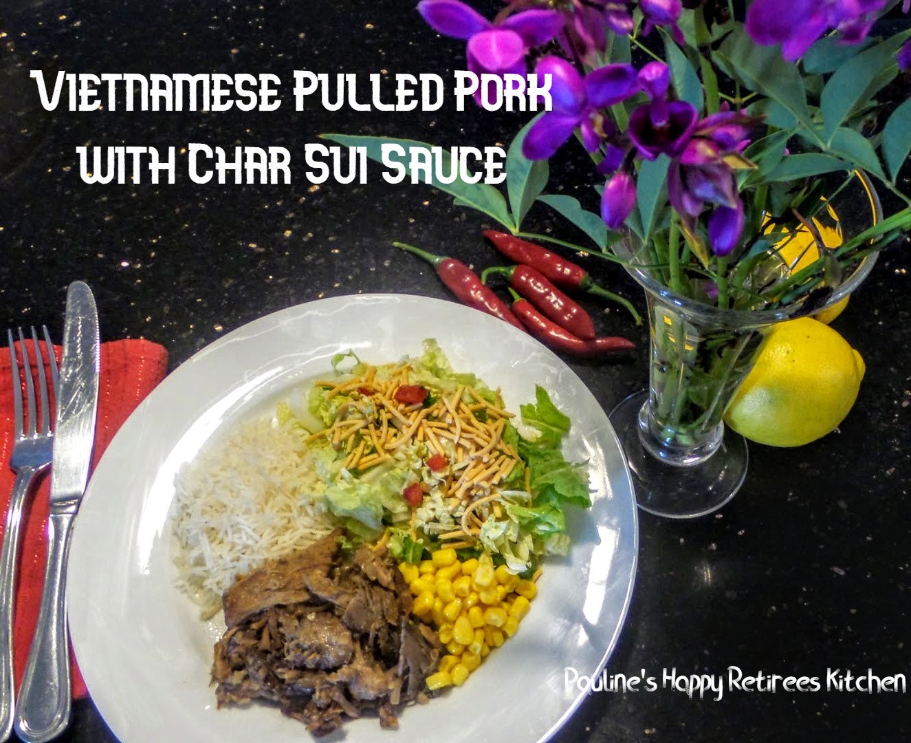 HAPPY RETIREE'S KITCHEN Slow Cooker Vietnamese Pulled Pork with Char