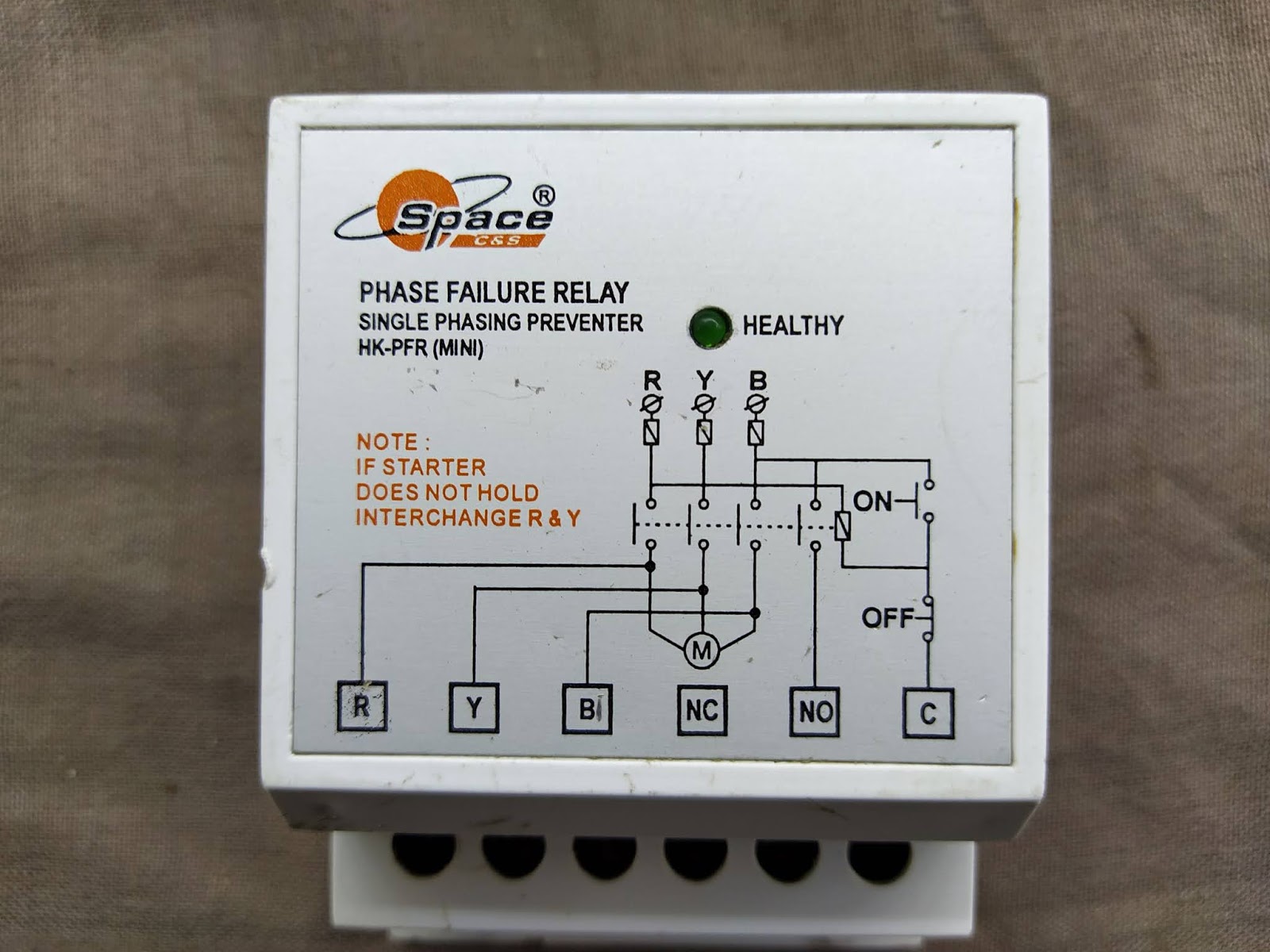 SPACE C&S HKPFR MINI PHASE FAILURE RELAY
