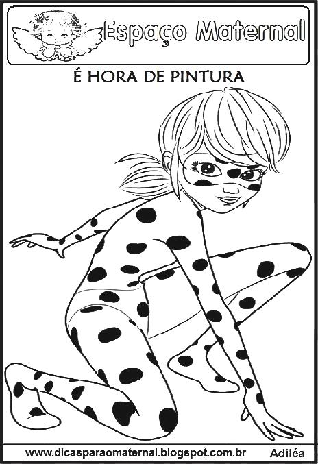 DESENHOS PARA COLORIR - LADYBUG - Espaço Maternal