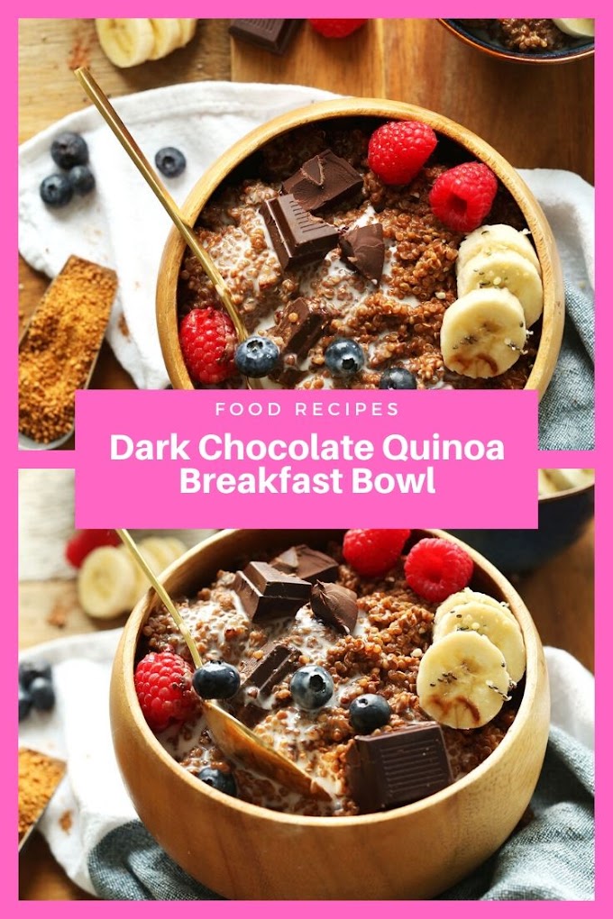 Dark Chocolate Quinoa Breakfast Bowl