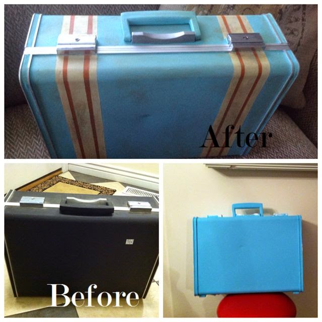 Qween of ♥ How to paint vintage style suit case