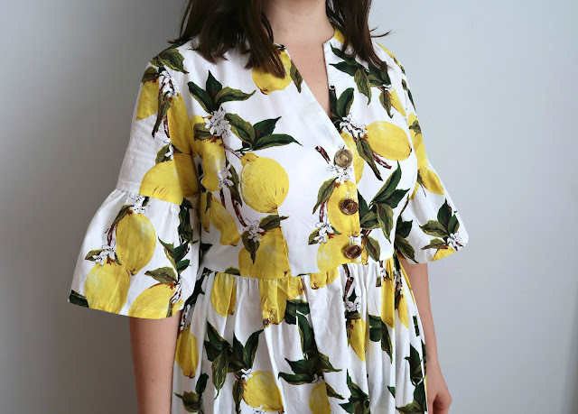 Lemon Myosotis Dress