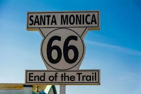 cartello a Santa Monica della strada "66"