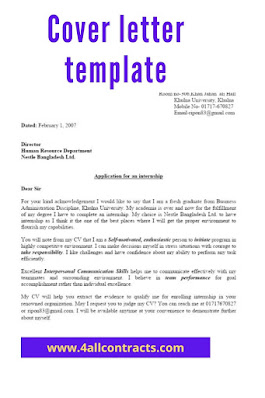 cover letter sample template doc free
