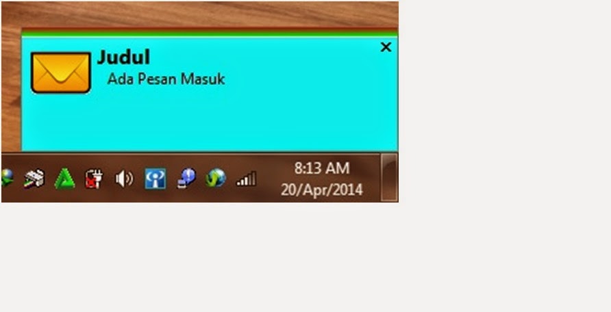Membuat Alert Notifikasi Pada Sudut Kanan Bawah Layar Dengan Delphi 7 ...