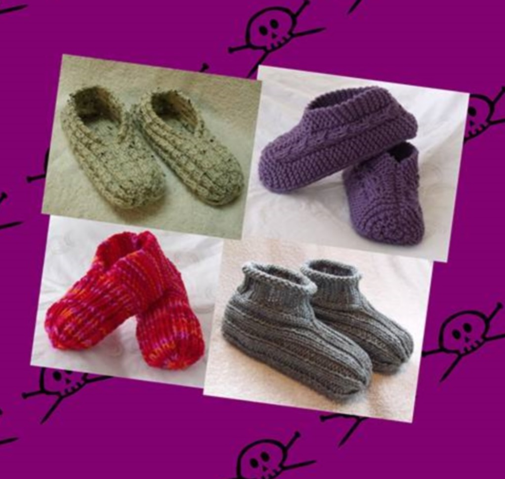 KweenBee and Me: Learn to Knit Slippers With These Patterns