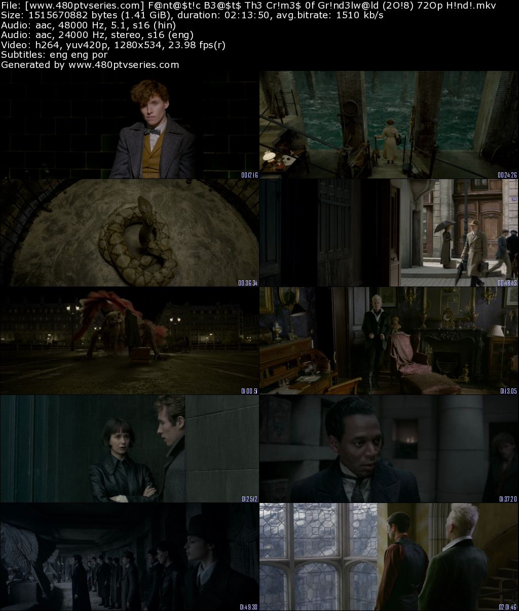 Download Fantastic Beasts The Crimes of Grindelwald 2018 Full Movie Hindi Download Dual Audio 720p Bluray Free Watch Online Full Movie Download Worldfree4u 9xmovies