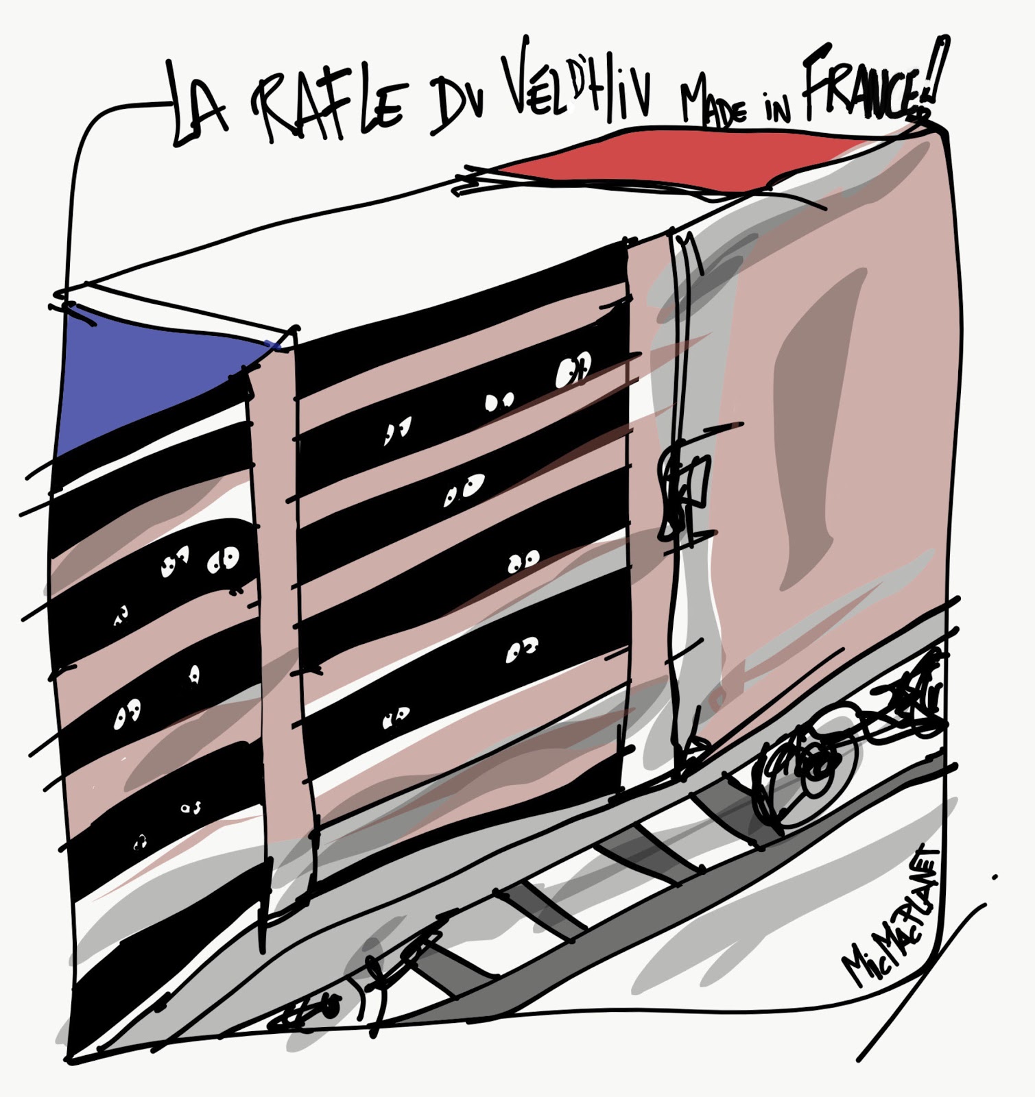 Cabu Dessins De La Rafle Du Vel D'hiv