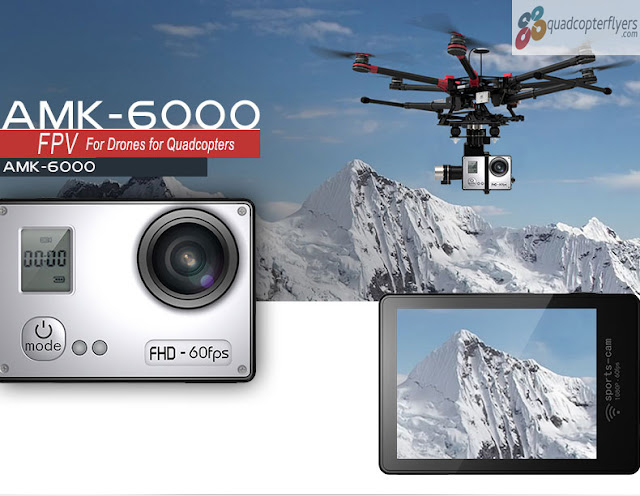 Amkov AMK6000/6000s 2K Sports Camera for FPV