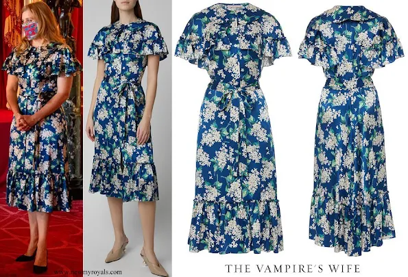 Princess Beatrice wore The Vampire's Wife's The La Floral print Silk Midi Dress