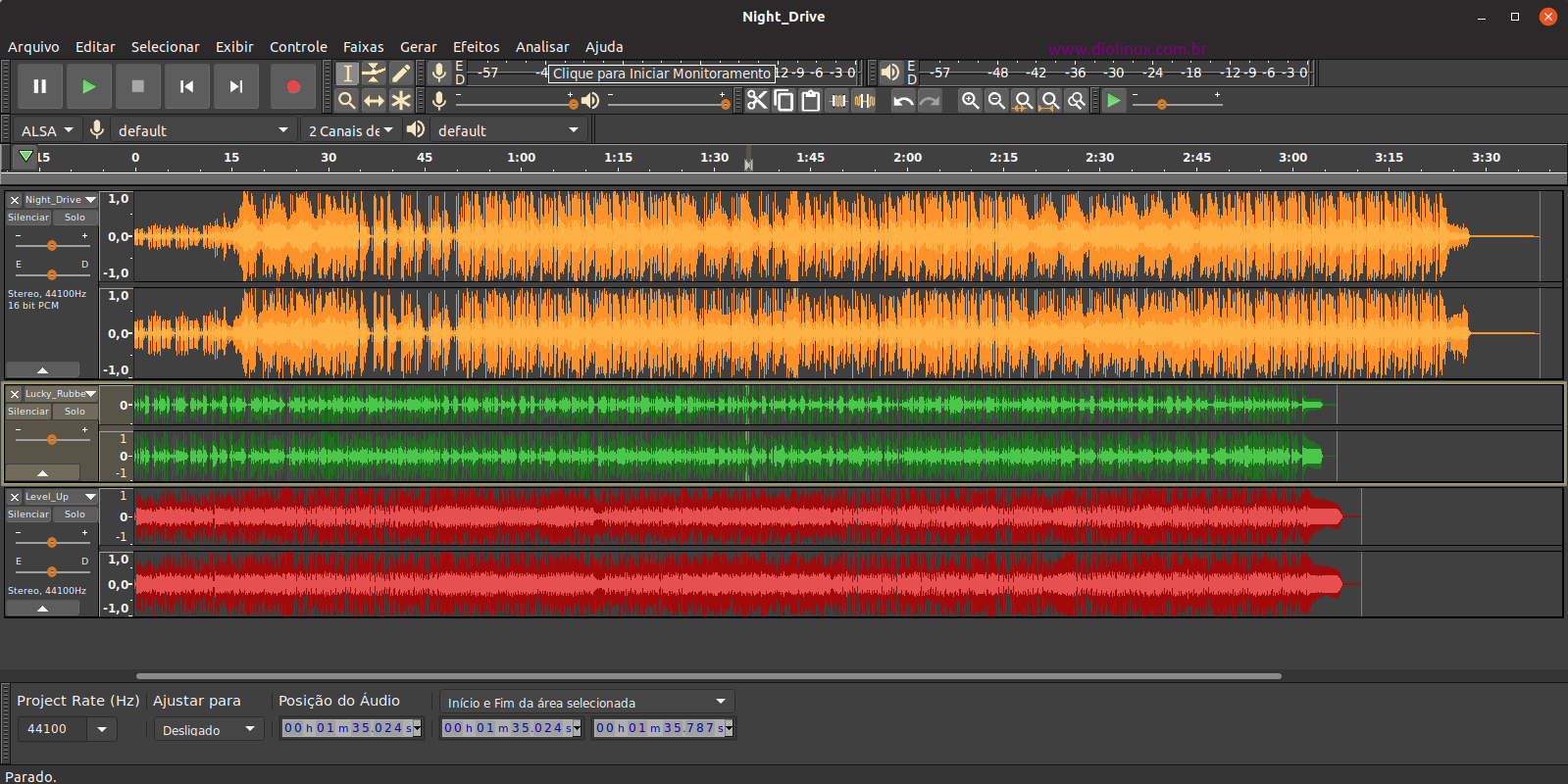 Conheça o curso de edição de áudio com Audacity do Diolinux Play Diolinux