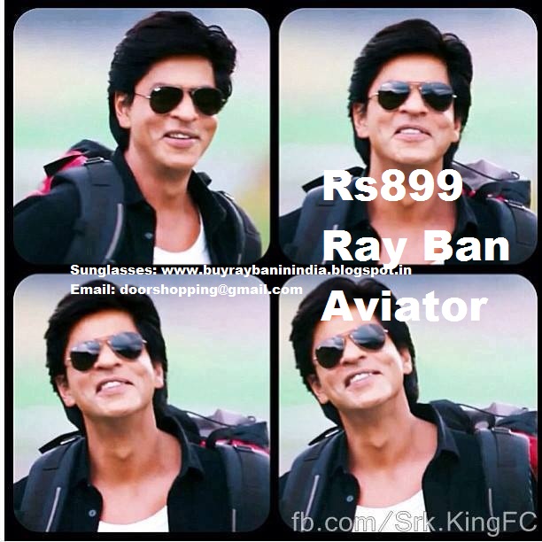 Shahrukh Khan wearing Ray Ban Aviator in Movie Chennai Express Buy Rs899