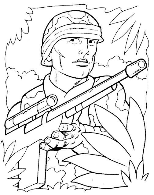 The Various Army And Soldier Image Coloring Pages
