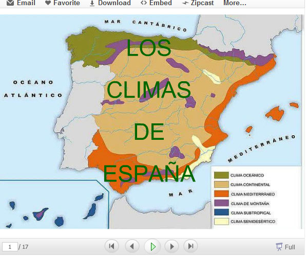 En La Escuela Los Climas De España